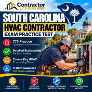 South Carolina HVAC Contractor Practice Test – 775 Questions and Answers