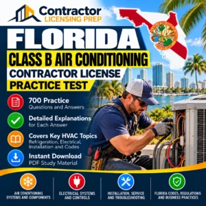 Florida Class B Air Conditioning Contractor License Practice Test