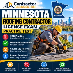 Minnesota Roofing Contractor License Exam Practice Test – 700 Practice Questions and Answers