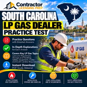 South Carolina (SC) LP Gas Dealer Installer Practice Test