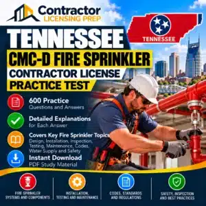 Tennessee CMC-D Fire Sprinkler Practice Test
