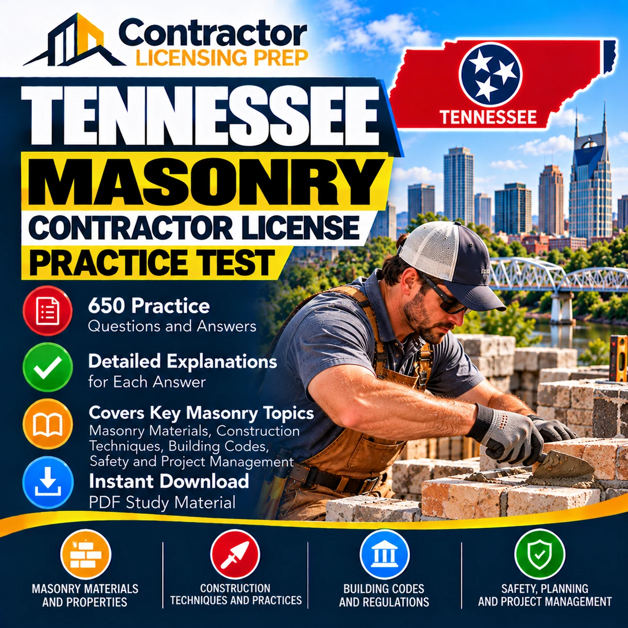 Tennessee Masonry Contractor (LMC) Practice Test