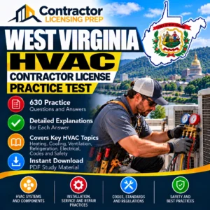 West Virginia HVAC Contractor License Practice Test